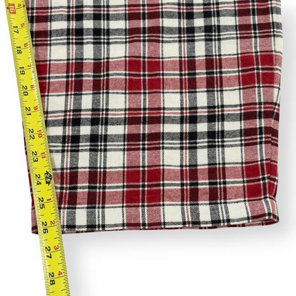 Disney Adult 2XL Pajama PJ Set Christmas 2022 Mickey Holiday Tartan Plaid Red - Picture 14 of 14